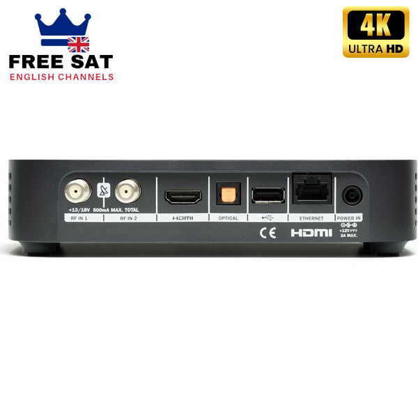 Sat Set Box Smart 4K Ultra HD Free Sat receiver