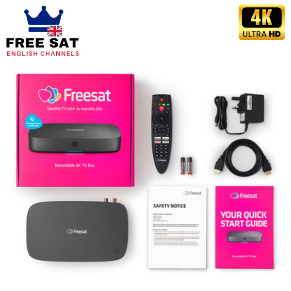Free Sat 4K Recordable TV box with 1TB HDD