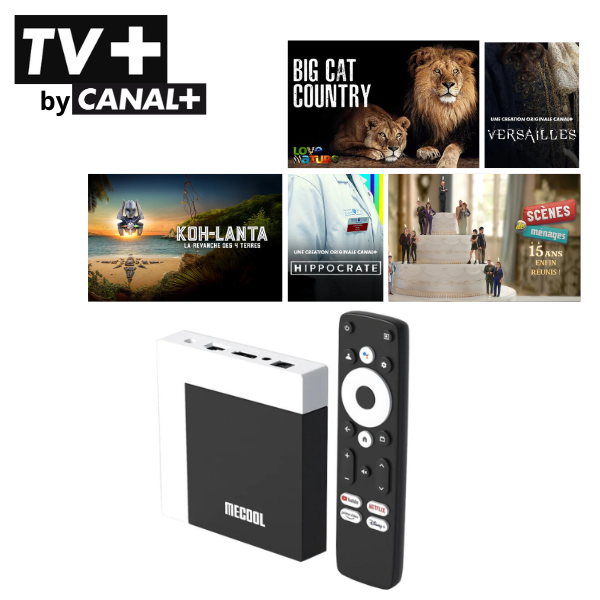 TV+ via internet and Android TV 4K box